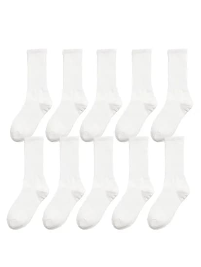 남성 여성 롱 골지 크루 삭스 2colors