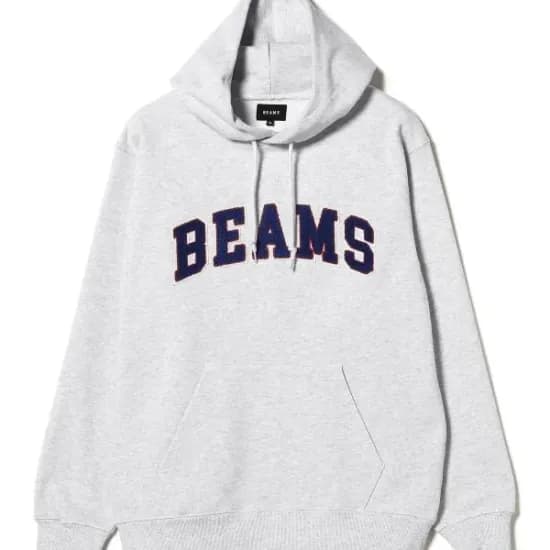 BEAMS 로고 후드티 리스탁