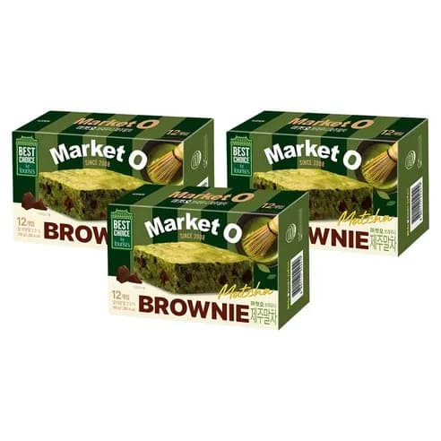 마켓오 브라우니 제주말차 12개입 240g 3개