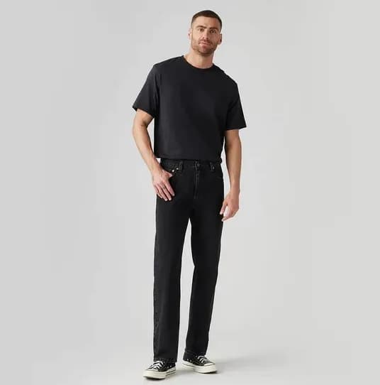 리바이스 555 릴렉스 스트레이트 진 블랙 3.9발