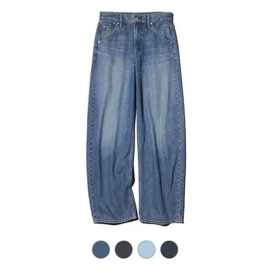 유니클로 배기 커브 진