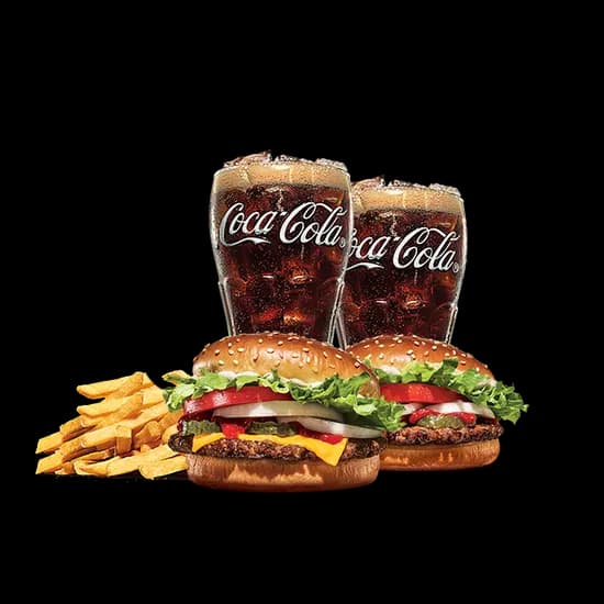 버거킹 치즈와퍼주니어 와퍼주니어 콜라R 2개 프렌치프라이L