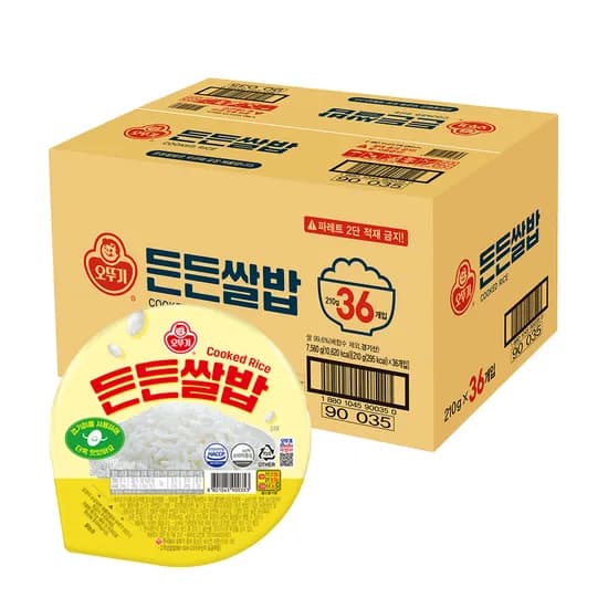 오뚜기 든든쌀밥 210g 36개 24,130원