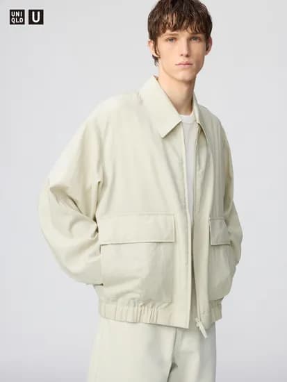 유니클로U 쇼트블루종 네추럴 투엑라 한정 7,900원