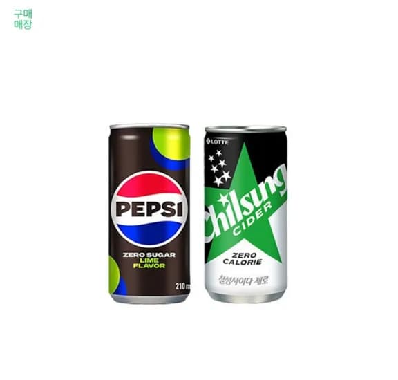 펩시제로 210ml 30캔 + 사이다제로 210ml 30캔 17,600원