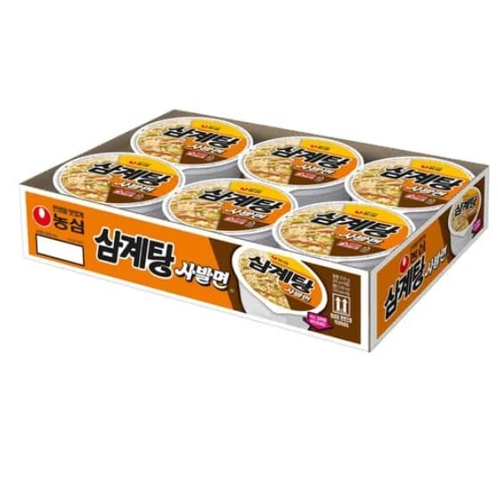 농심 삼계탕 사발면 85g 6개, 8,980원
