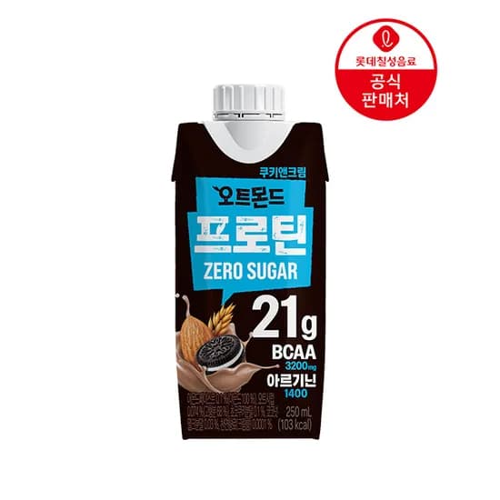 오트몬드 프로틴 21g 쿠키앤크림 250ml 18팩 13,520원