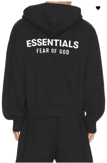FWRD 에센셜 프론트,백 로고 후드집업, 후디 $95~