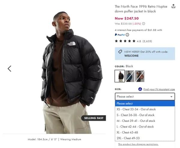 노스페이스 눕시 XL, 2XL 외 조공용 눕시 베스트