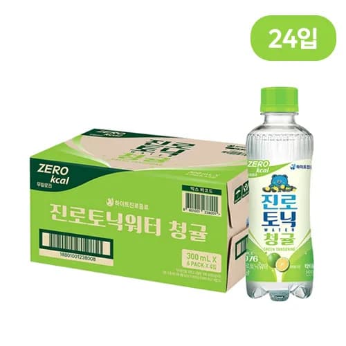 제로칼로리 진로 토닉워터 청귤 300ml 24입