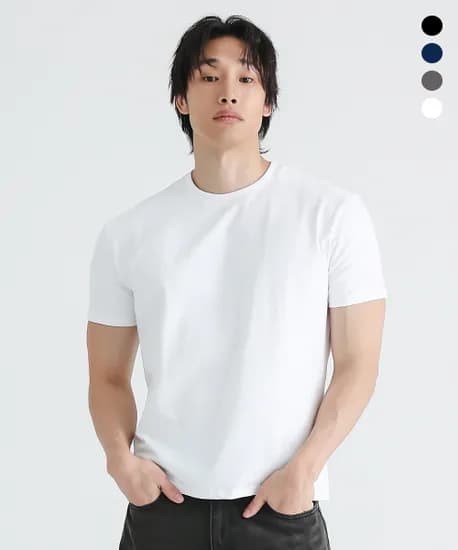 몰든 프리미엄 머슬핏 무지 티셔츠