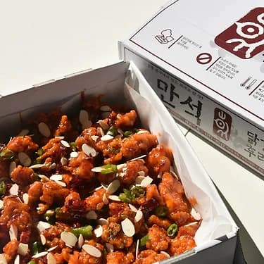 만석닭강정 뼈 화끈한맛 18000원