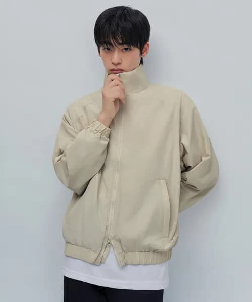 무탠 하이넥 윈드브레이커 재킷
