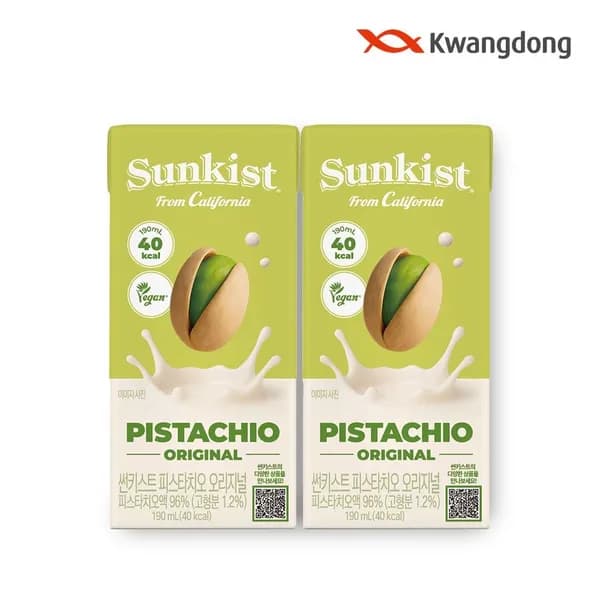 썬키스트 마시는 피스타치오 오리지널 190ml 24입 7,880원