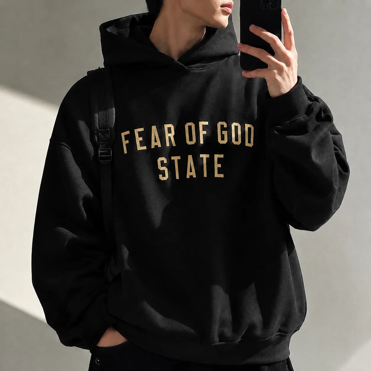 피어오브갓 에센셜 후드티 블랙 109,900원