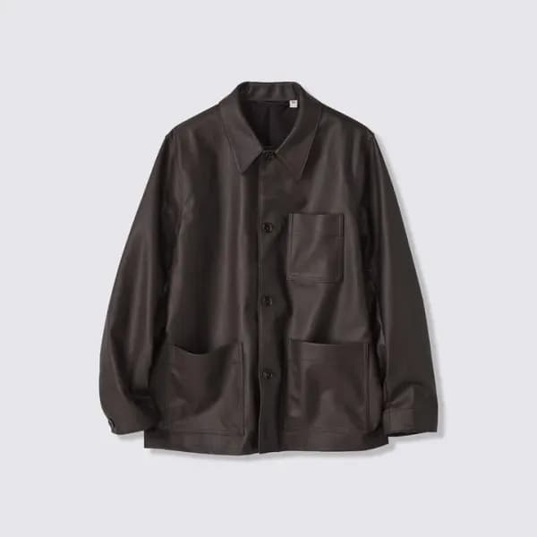 GU 페이크레더 커버올 재킷 44,150원