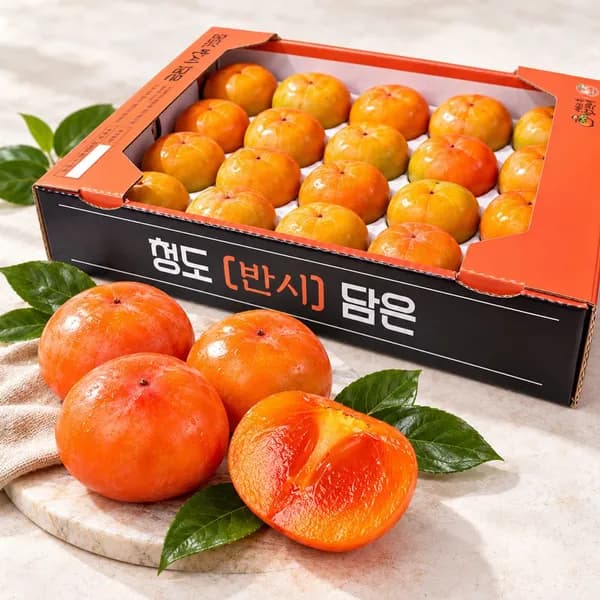 청도반시 씨없는감 소 2.5kg 24-26과 1박스 7,990원