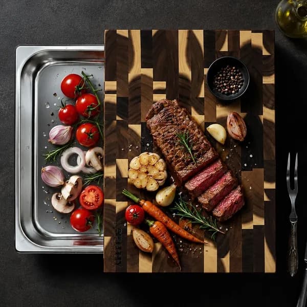 엔드그레인 304 스텐 밧드 도마 9,900원