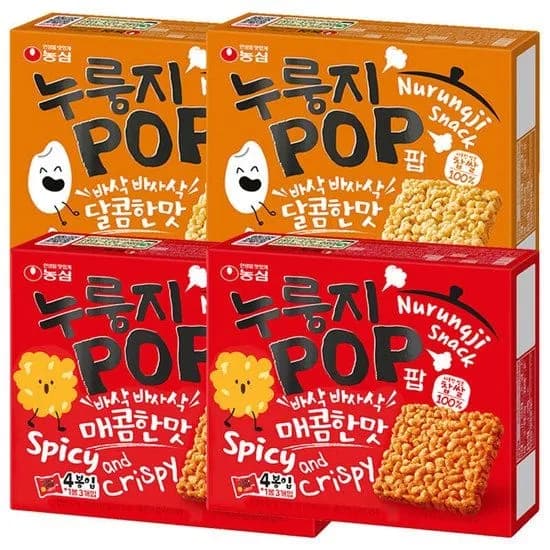 누룽지팝4봉+누룽지팝매콤한맛4봉