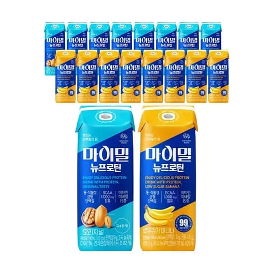마이밀 마시는 뉴프로틴 오리지널 190ml, 9개+마시는 뉴프로틴 로우슈