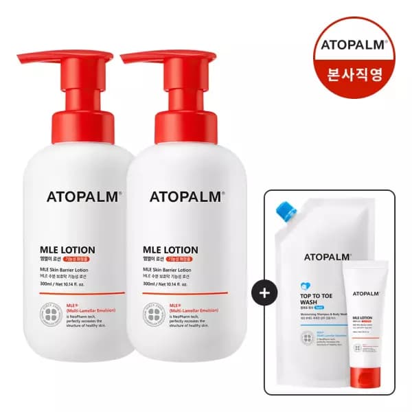 아토팜 MLE 로션 300mlx2개 [GIFT] 탑투토400ml + 로션