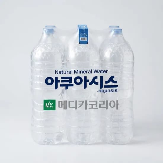 아쿠아시스 생수 무라벨 2L 12개