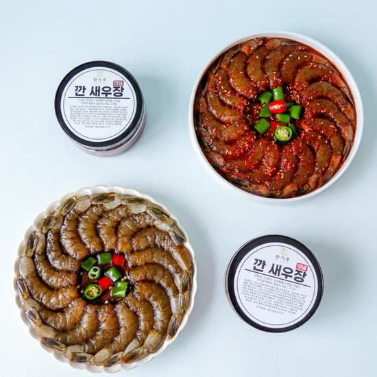 한끼루 깐새우장 간장 350g 1개 양념 350g 1개 2개