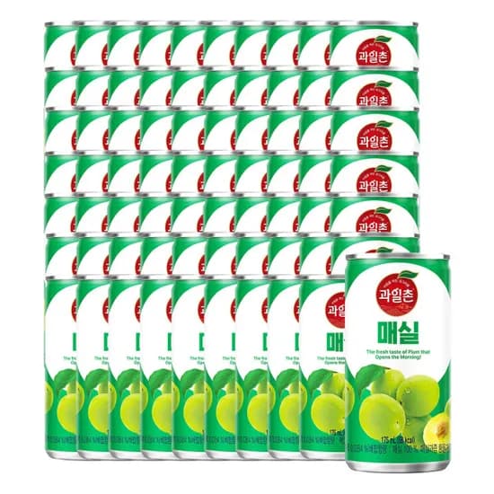 과일촌 매실 드링크 175ml 캔 30x2박스
