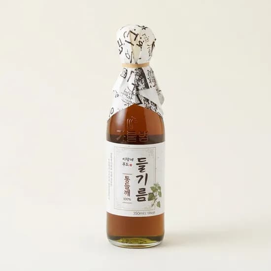 이장네푸드 전통압착 통들기름 100% 350ml 4개
