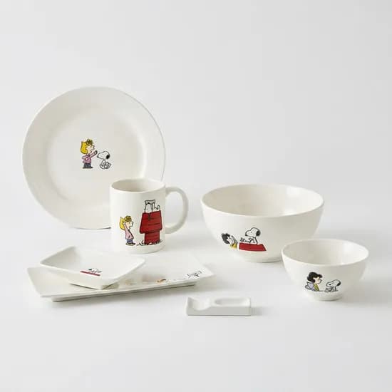 코렐 코닝웨어 스누피 레터 도자기 7P 혼합 1set 27,900원