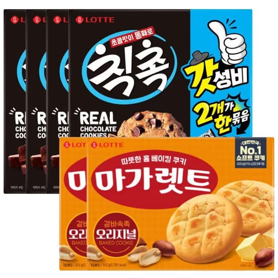 칙촉 168g 4곽 외 마가렛트 오리지널 352g 2곽