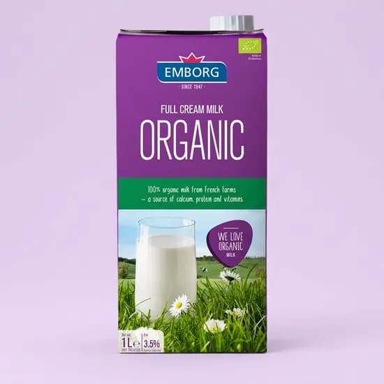 PICK) 엠보그 유기농 우유, 1000ml, 6개