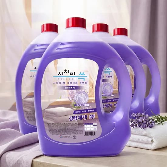 시치미 쓱 세탁세제 약알칼리성 고농축 2.5L 4개