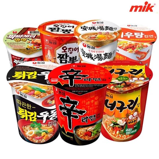 농심 컵라면 소컵 4종 (신라면6+새우탕6+오짬6+튀김우동6) 총 24개