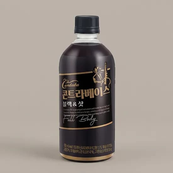 롯데칠성 칸타타 콘트라베이스 블랙 샷 500ml 24개