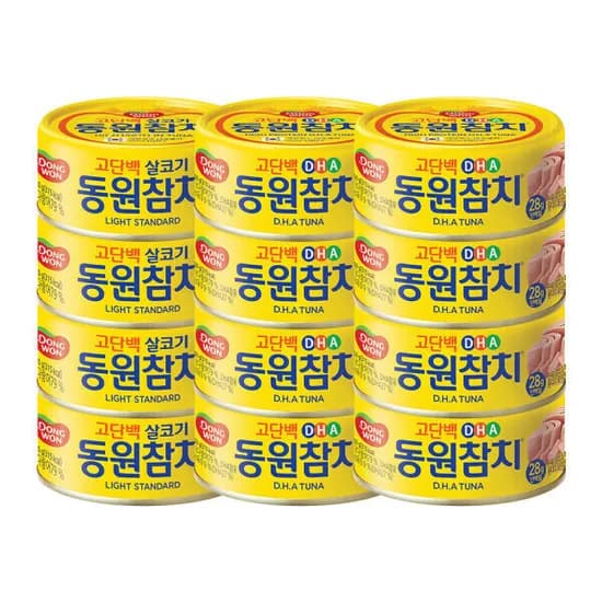 동원 DHA 150g 8캔 외 라이트스탠다드 150g 4캔