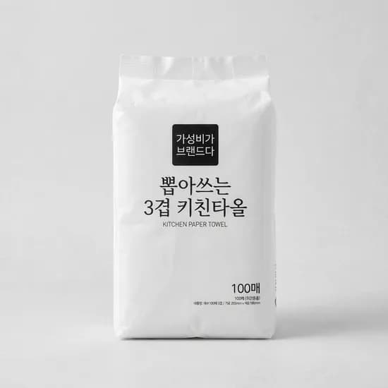 가성비가브랜드다 뽑아쓰는 3겹 키친타올 100매 9팩