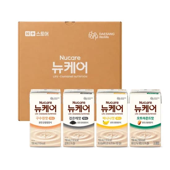 뉴케어 N150 시리즈 미니 구수한맛+검은깨+바나나+오트아몬드 150ml, 20개 [원산지:상세설명에 표시]