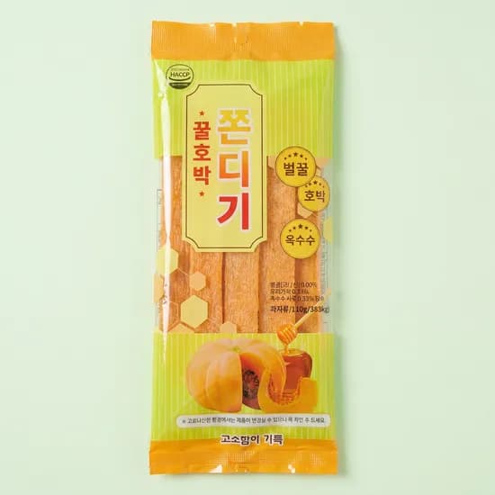 하루특가) 햅푸드 꿀호박 쫀디기, 100g, 20개