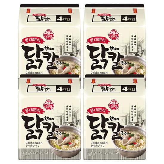 오뚜기 동대문식 닭한마리 칼국수 멀티팩(4개입) X 4팩 (총16개입)