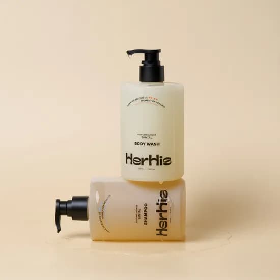하루특가) 허히즈 퍼퓸 샤워 상탈 바디워시&샴푸 선물세트, 500ml, 1세트