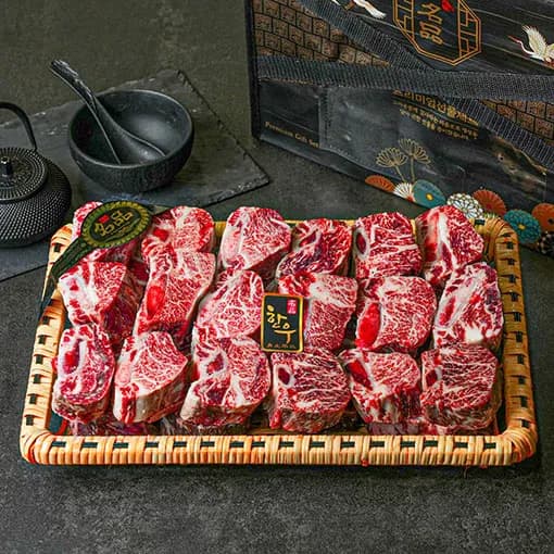 설렘한입 1+등급 한우 갈비찜 2kg 소갈비 선물세트 갈비찜용 설 명절 추석 [원산지:국산]