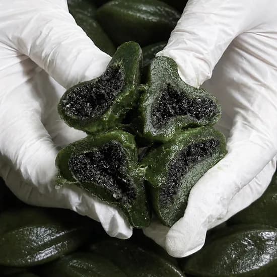 하루특가) 국내산 영광 모싯잎 흑임자송편, 800g, 1봉