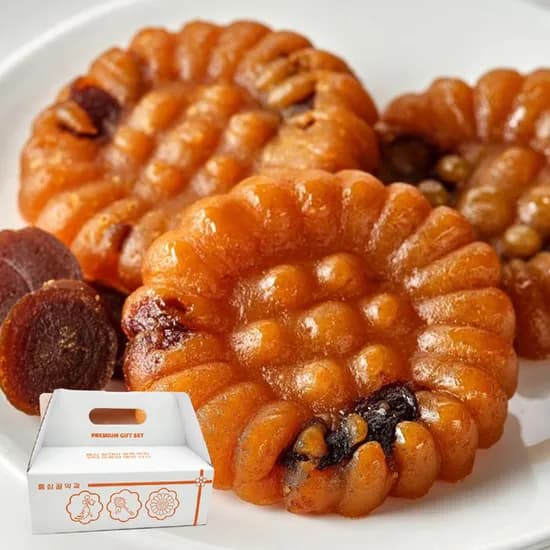 홍삼성찬 홍삼꿀약과 선물세트 손잡이 40g 24개입