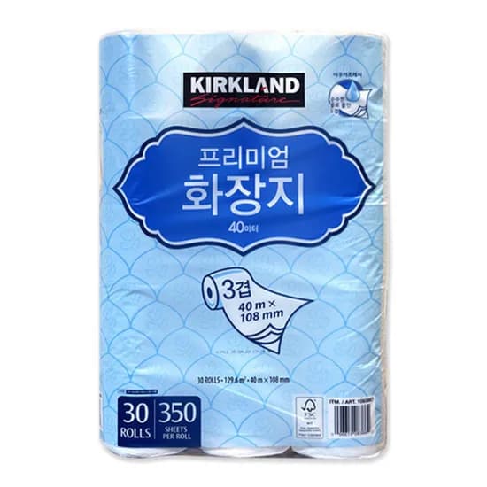 커클랜드 시그니춰 프리미엄 3겹 화장지 40m x 30롤