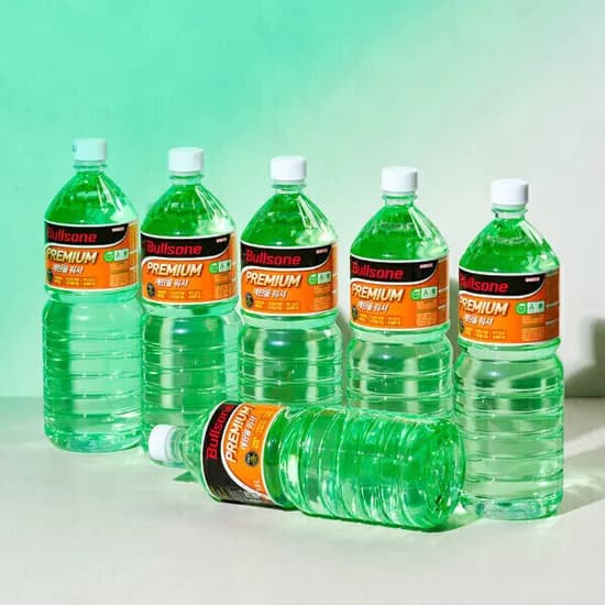 불스원 레인OK 프리미엄 에탄올워셔 1.8L 6개 +New RainOK 2in1 300ml 증정