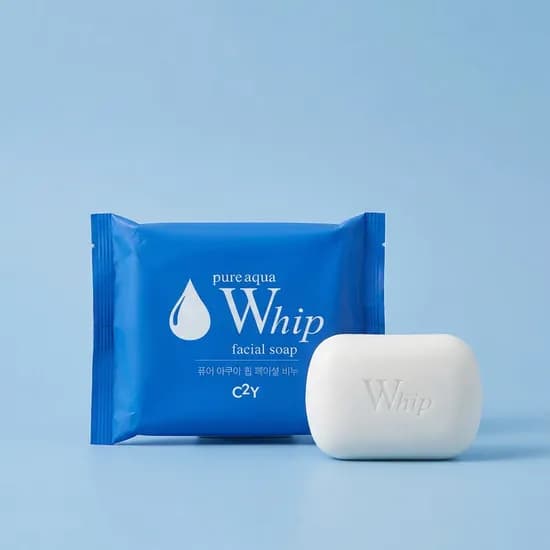 하루특가) C2Y 퓨어 아쿠아 휩 페이셜 비누, 100g, 10개