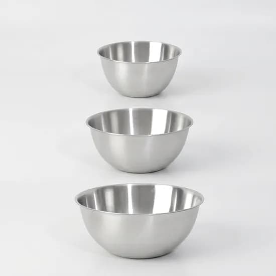 하루특가) 랑펠로 스텐 믹싱볼 3종, 실버, 16cm, 1개 + 20cm, 1개 + 24cm, 1개, 1세트