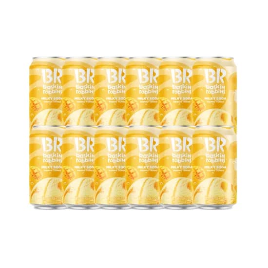 강력추천) 배스킨라빈스 망고탱고 밀키소다, 350ml, 12개