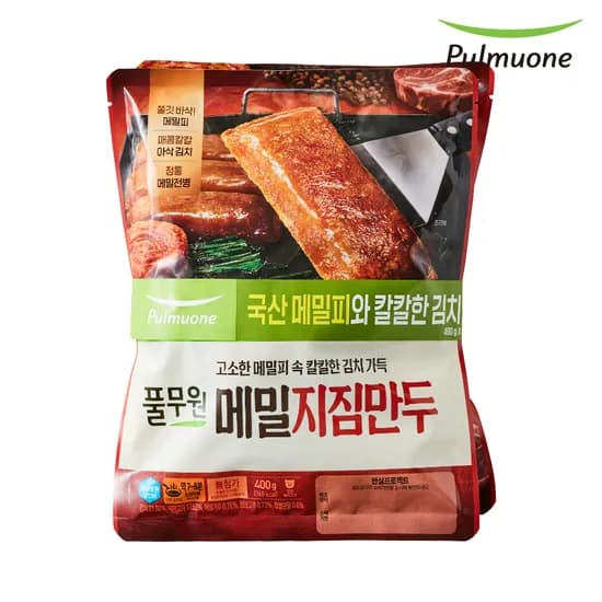 풀무원 만두 7종 메밀지짐만두 400g 2개